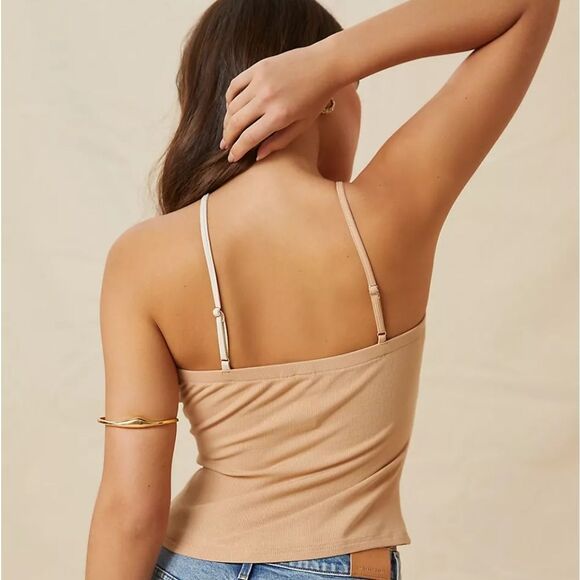 Anthropologie Two-Toned Asymetic Rouched Top - Picture 3 of 7
